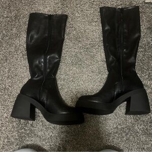 Madden Girl Black Heeled Boots